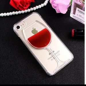iPhone 7 clear wine case